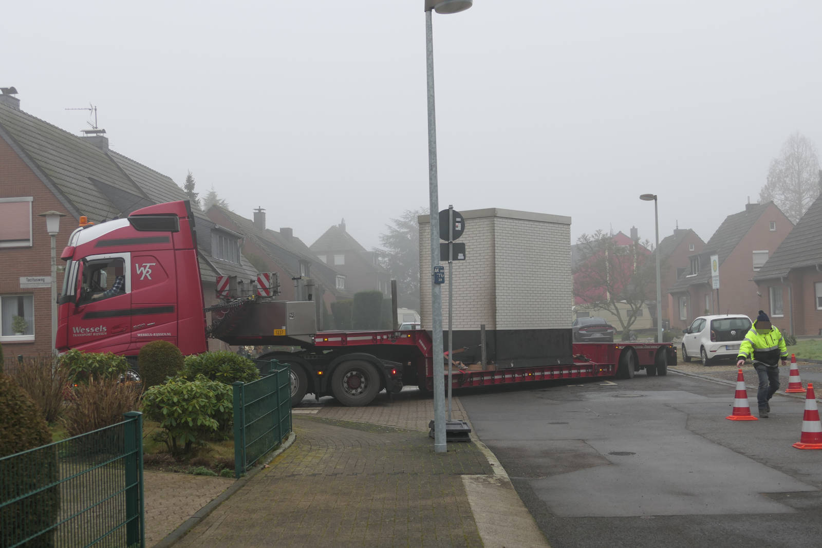 14.01.2022: Aufbau PoP - Anlieferung