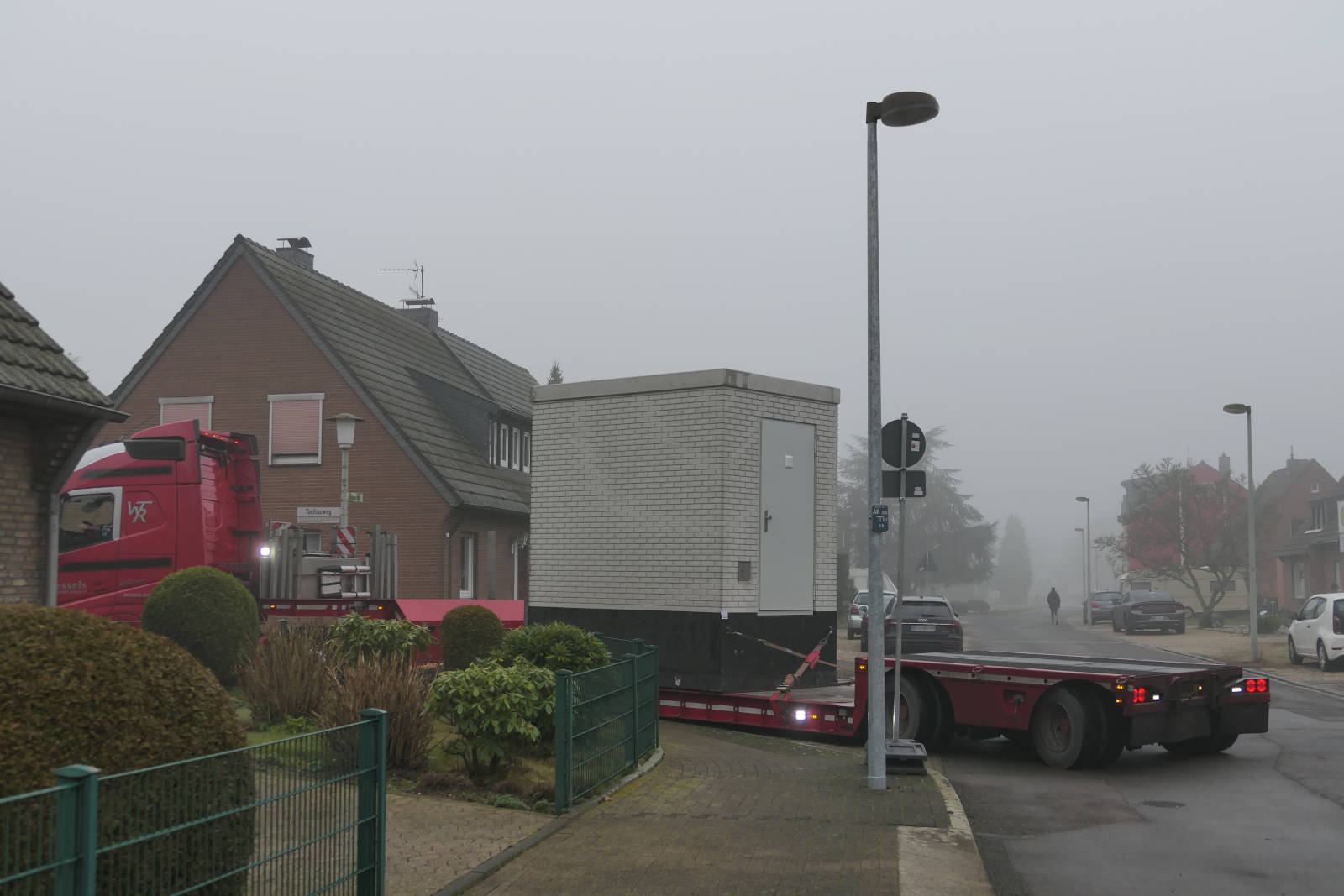 14.01.2022: Aufbau PoP - Anlieferung