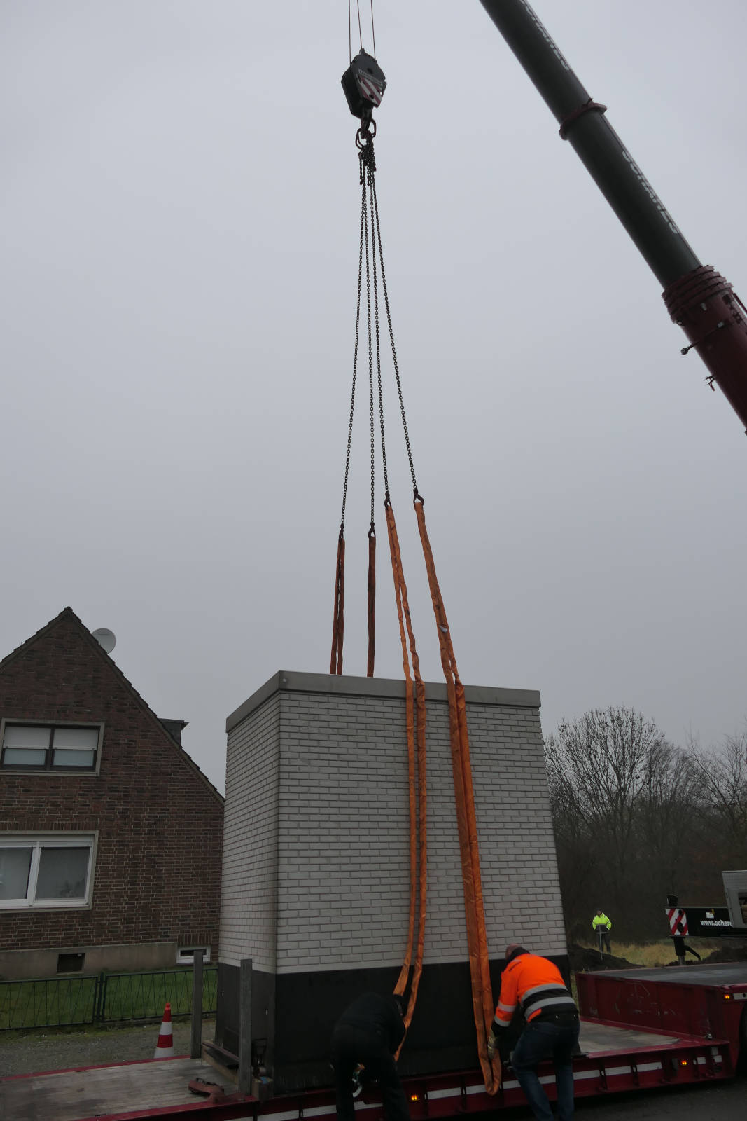 14.01.2022: Aufbau PoP - Vorbereitung zum Anheben