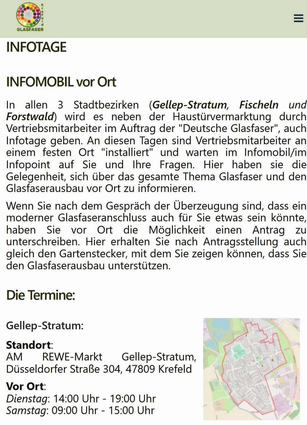 ABGABETAGE in Gellep-Stratum und Forstwald