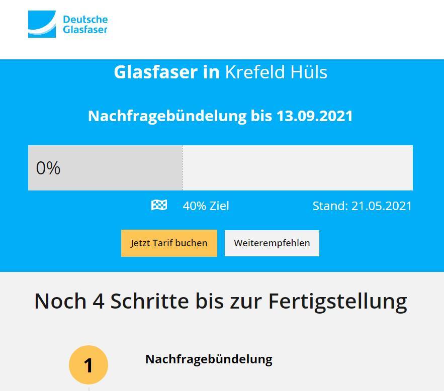 Nachfrageb&uuml;ndelung gestartet 