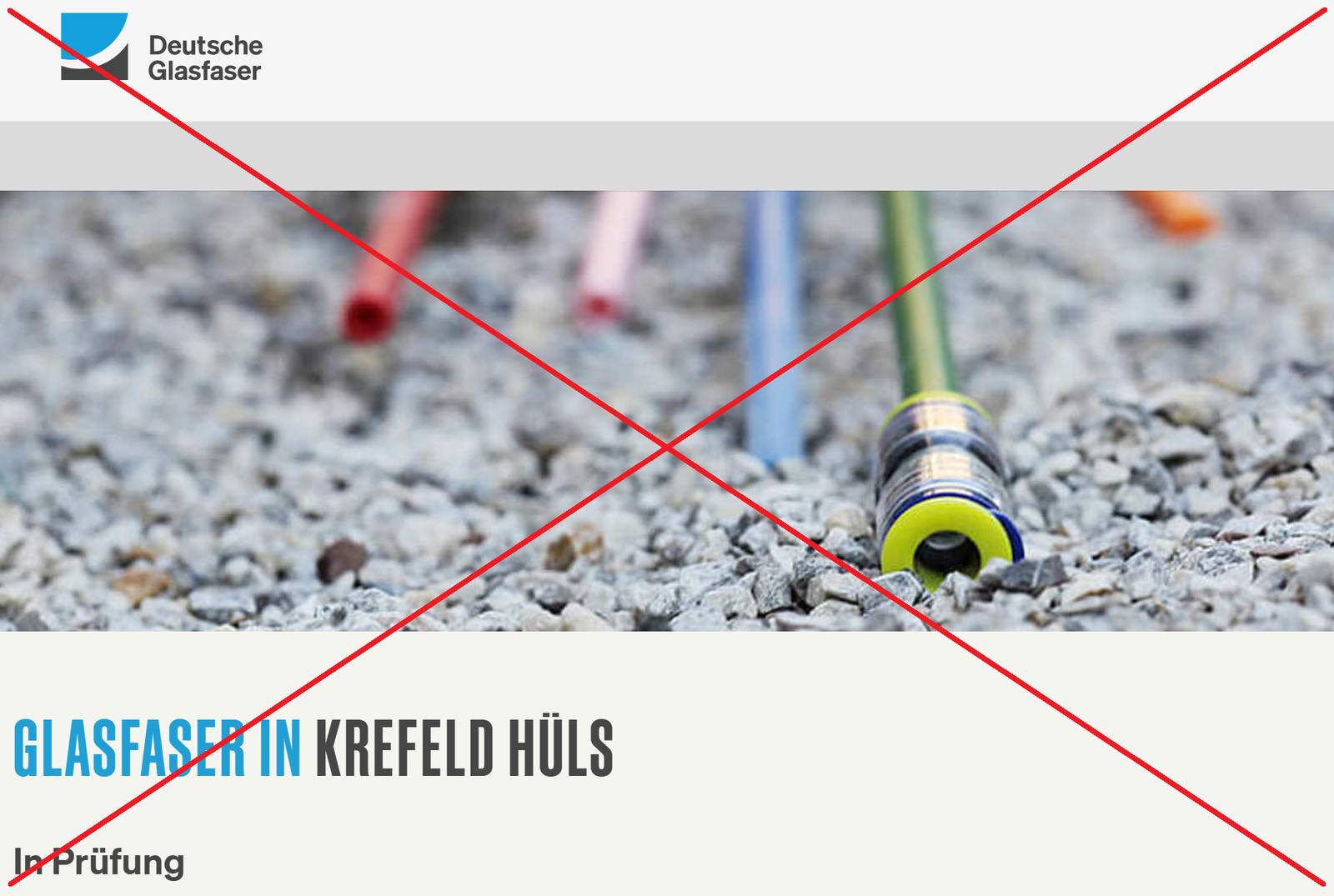 KEIN AUSBAU IN H&Uuml;LS