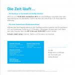 Postwurfsendung für Gellep-Stratum und Forstwald - ENDSPURT - ANSPORN !