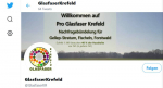 Das Twitter-Profil von Glasfaser Krefeld