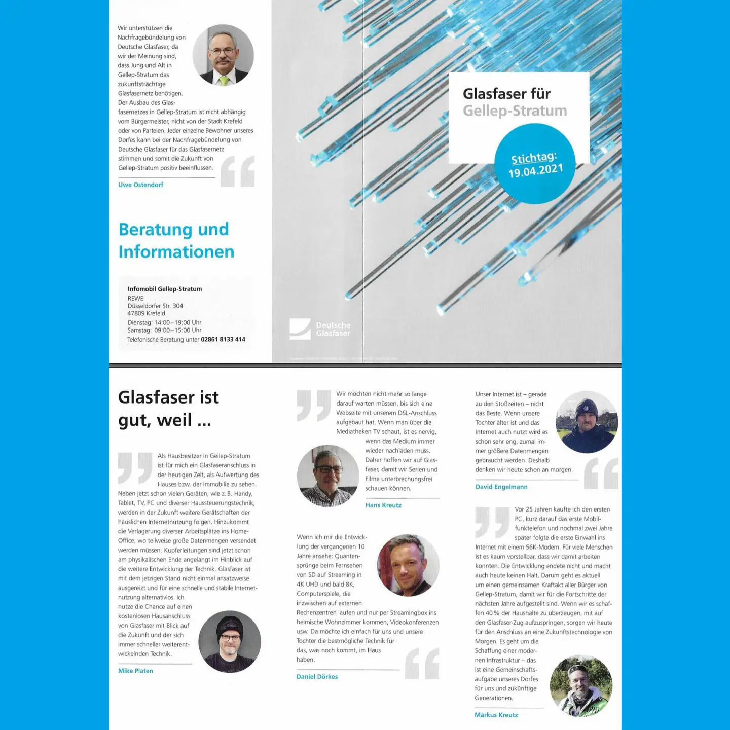 GLASFASER ist gut, weil...