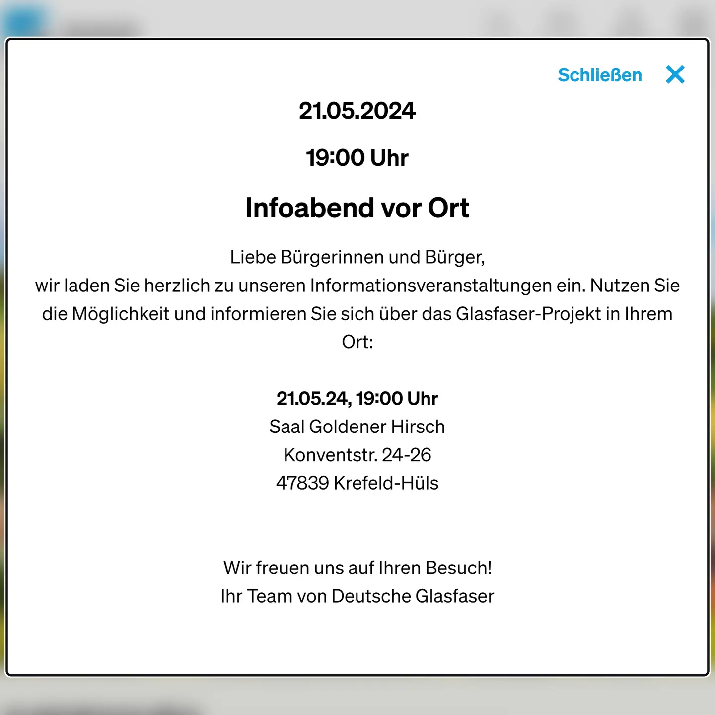 INFOABEND KREFELD H&Uuml;LS