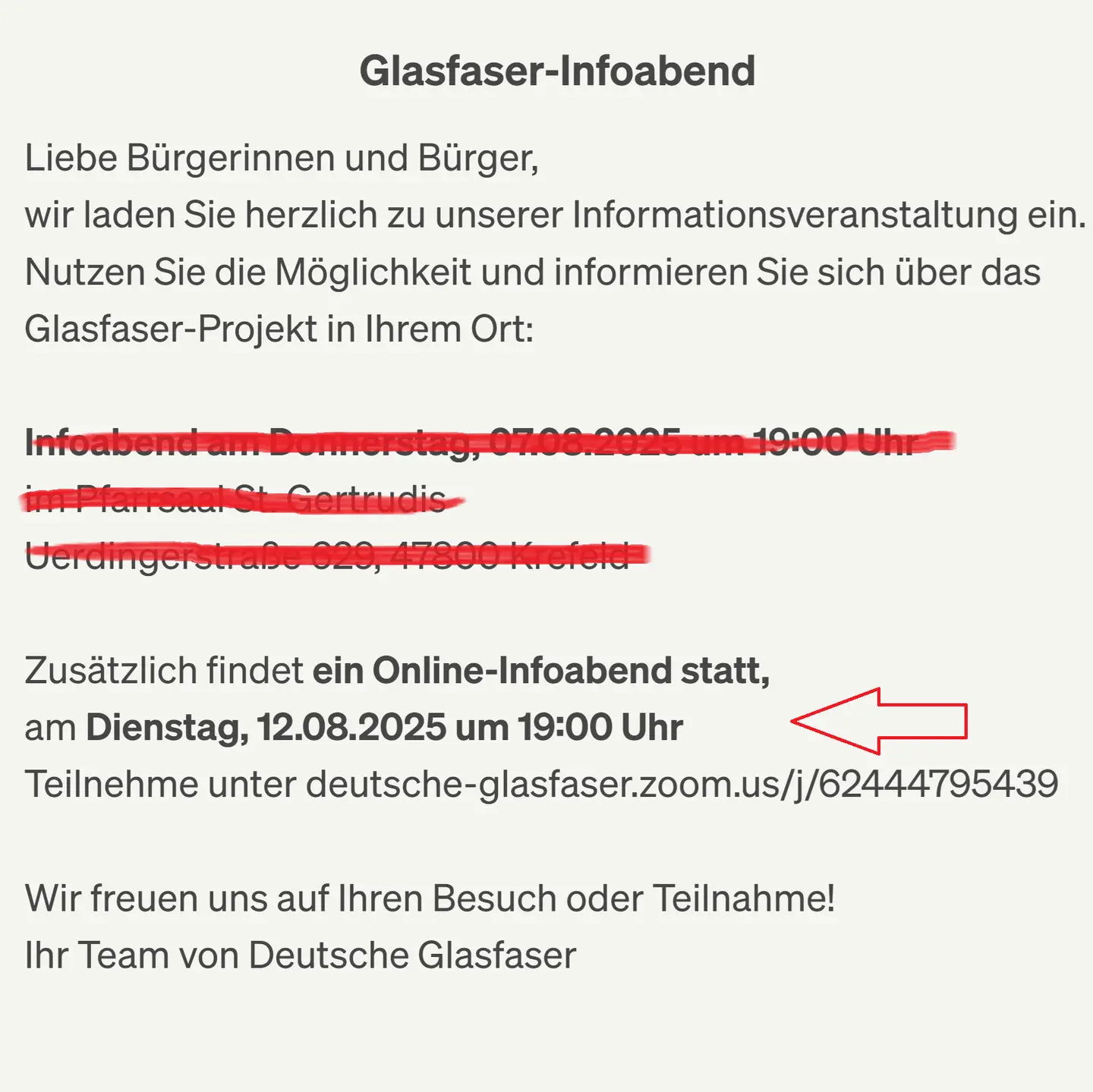 ONLINE INFOABEND BOCKUM