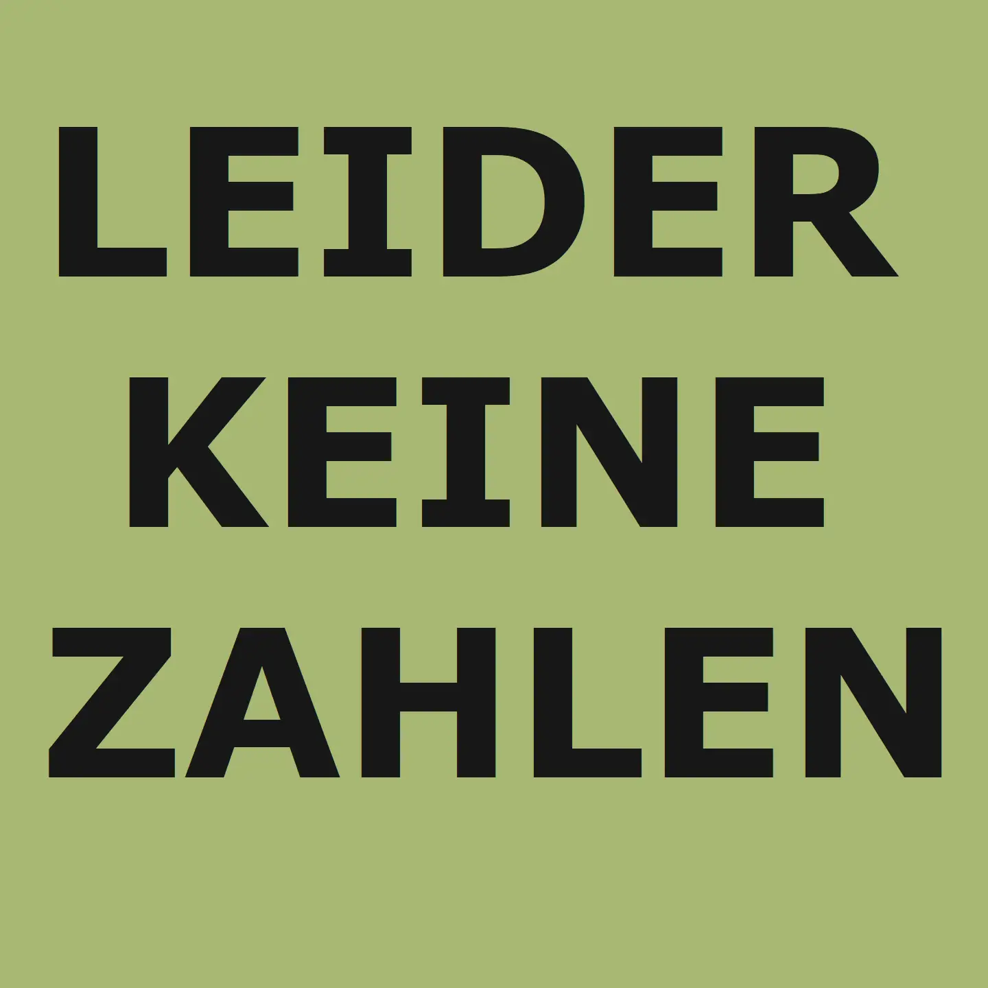 Keine Zahlen am 14. Juni